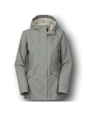 NORTH Face Rain jacket. Light sage.